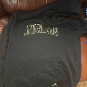 Nike Black and Gold Sweater